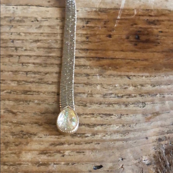 NEW Free People Gold Opal chain layered necklace - Picture 5 of 7